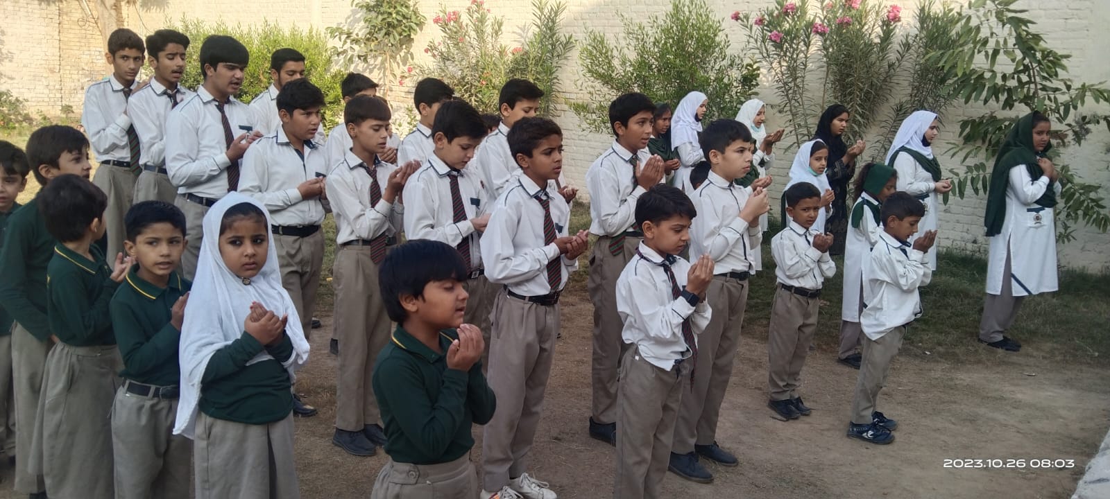 Alhamdulillah – Some random pictures from morning assemblies at Forces School Mianwali Campus